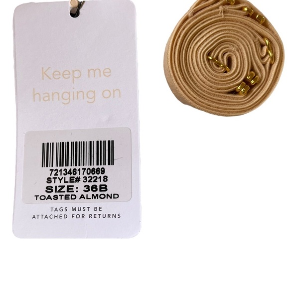 Lively no wire strapless bra 36B in toasted almond nude beige - Picture 8 of 11